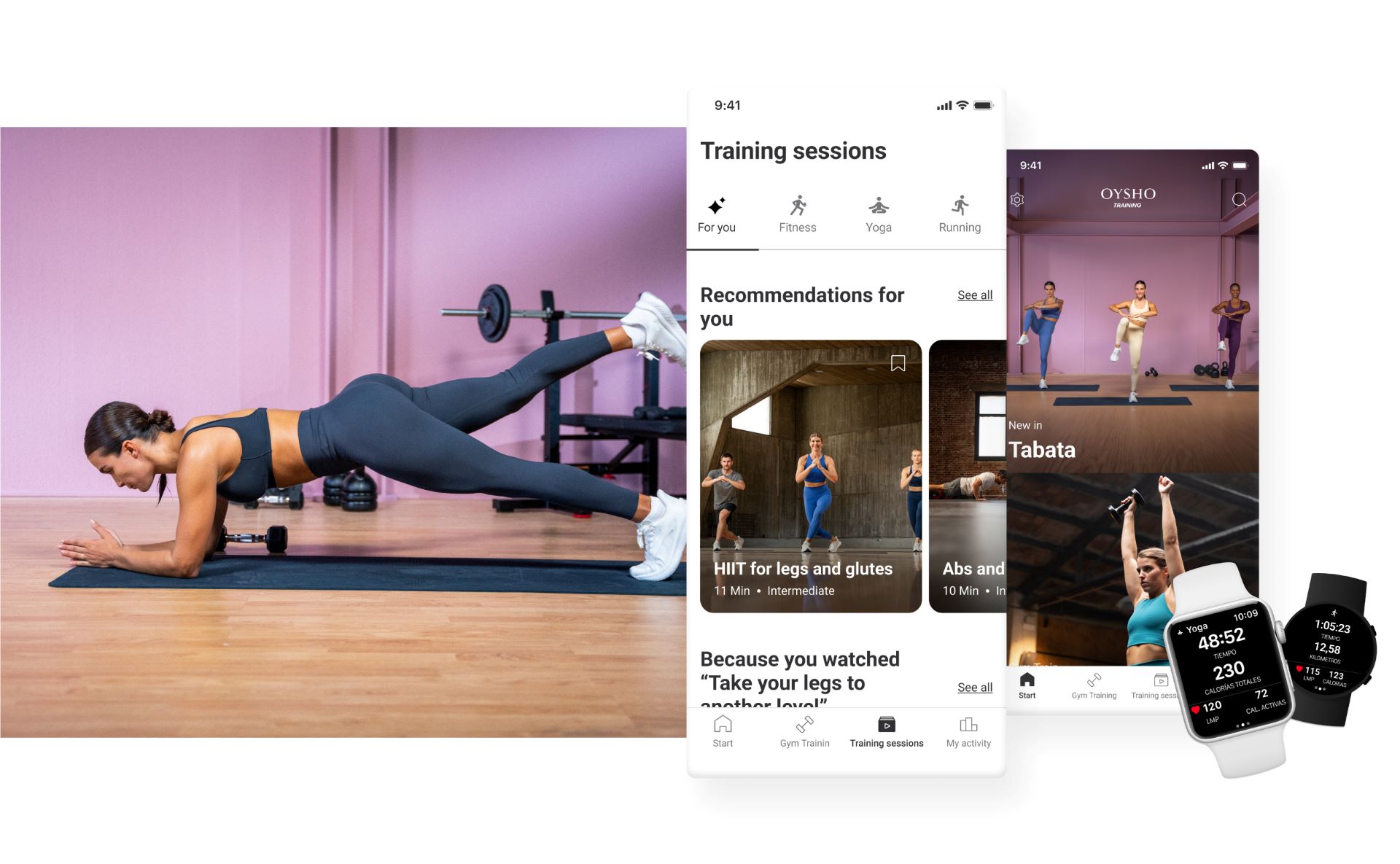 OYSHO TRAINING - free yoga classes on the app 